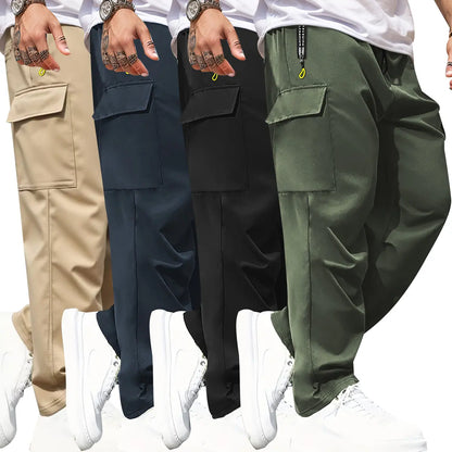 4 PIECES - Men's Cargo Pants