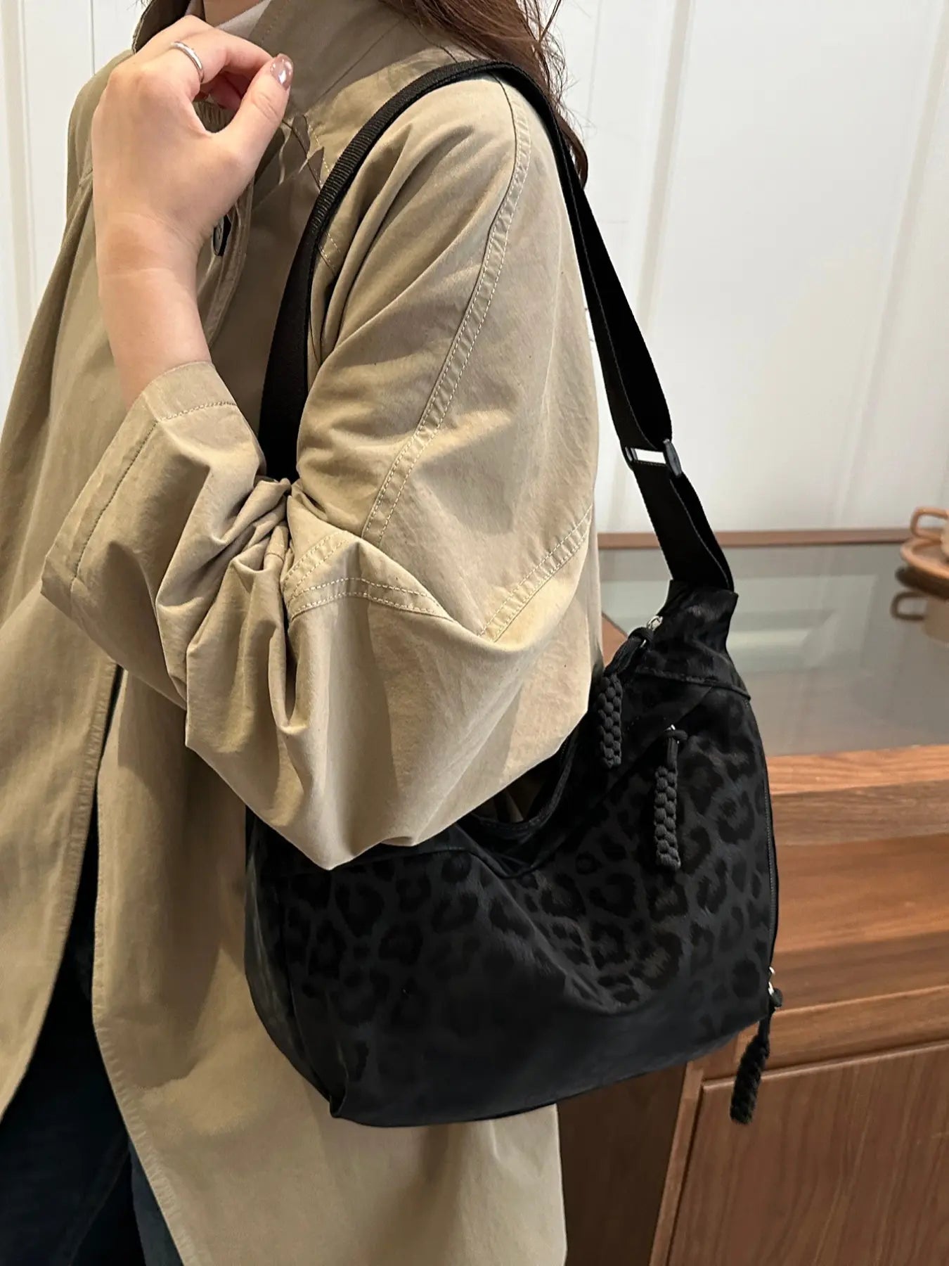 Women'S Leopard Print Casual Crossbody Bag