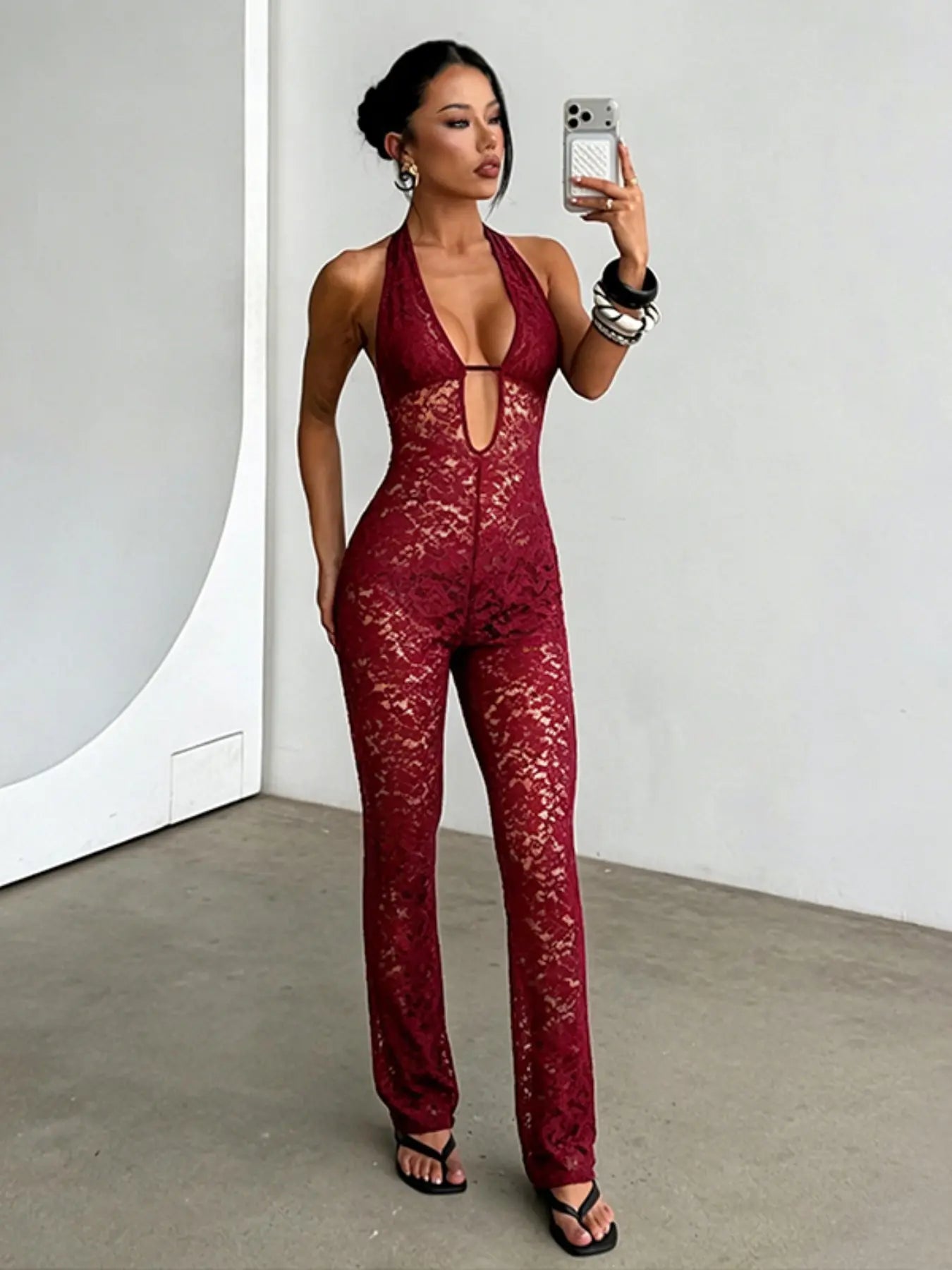 Lace Halter Jumpsuit