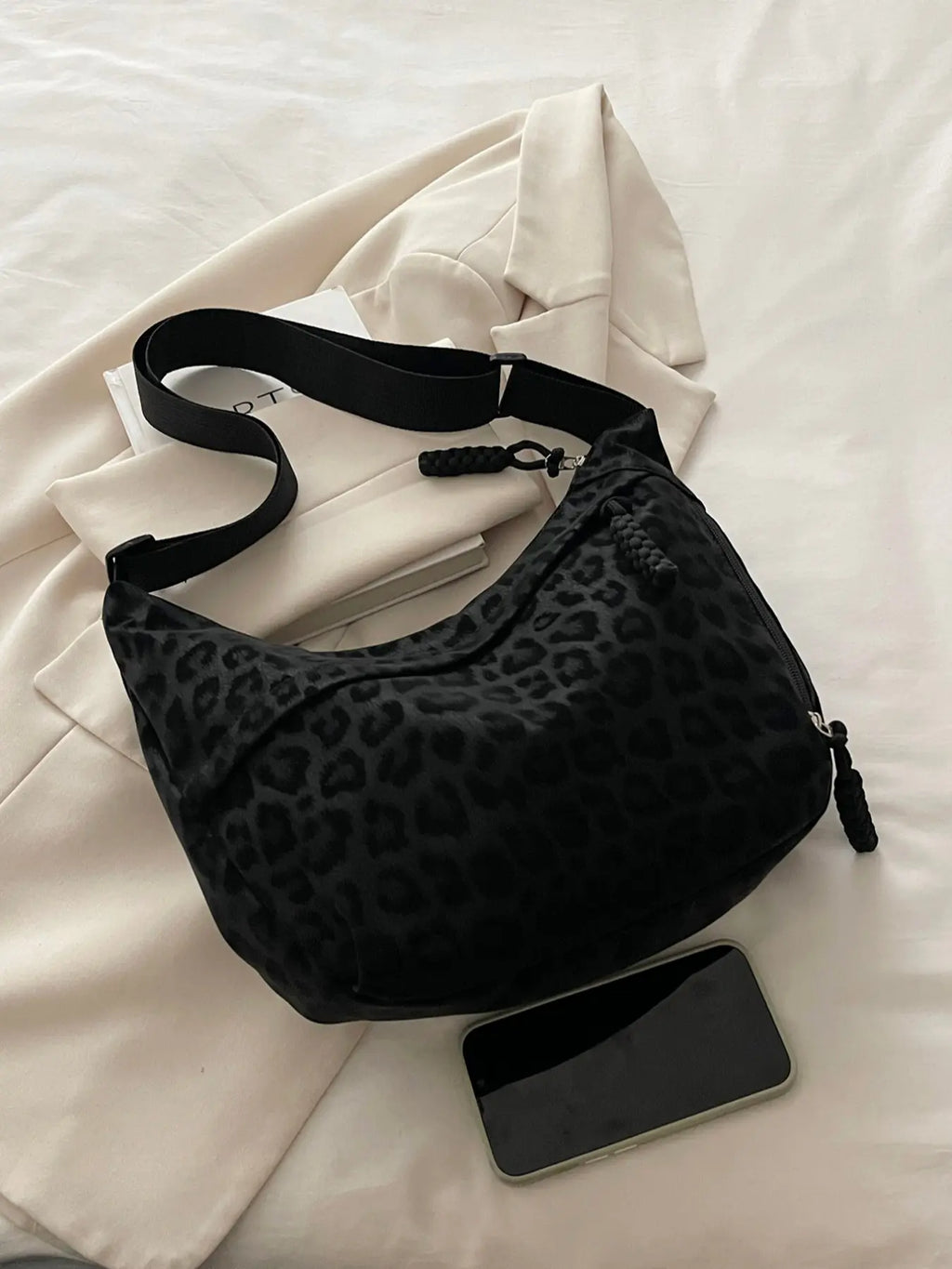 Women'S Leopard Print Casual Crossbody Bag