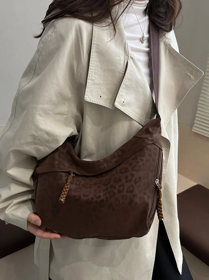 Women'S Leopard Print Casual Crossbody Bag