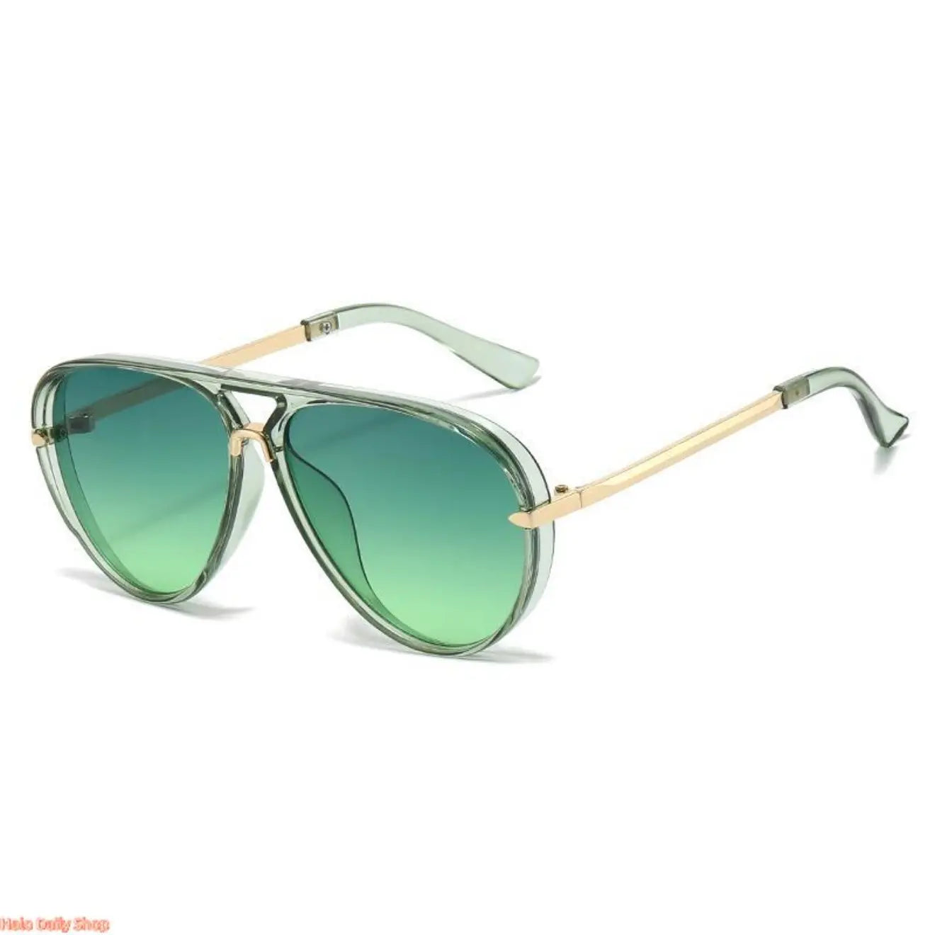 Retro Aviator Sunglasses for Women, with Trendy Casual Metal Frame Shades