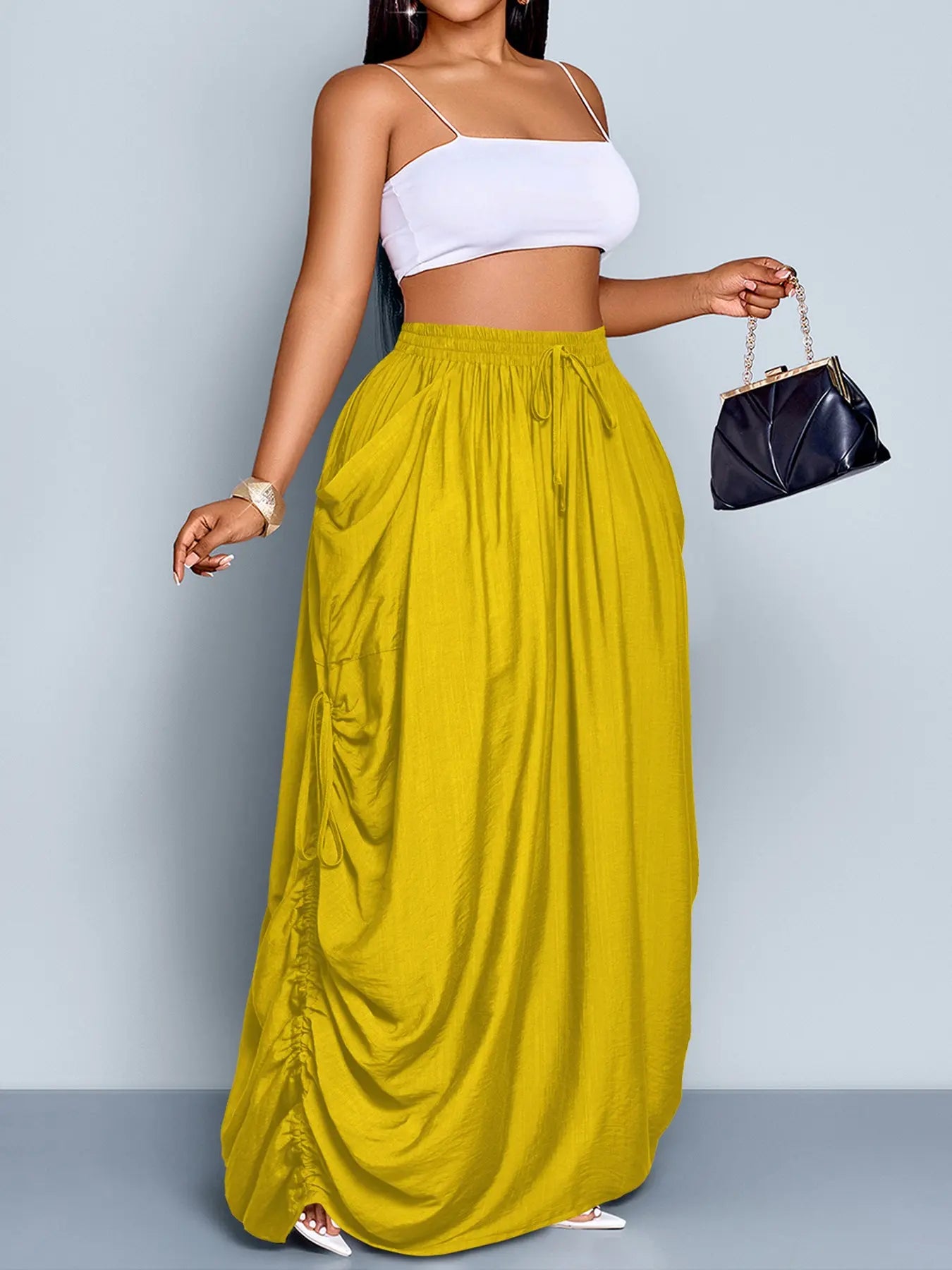 Plus Size Maxi Skirt