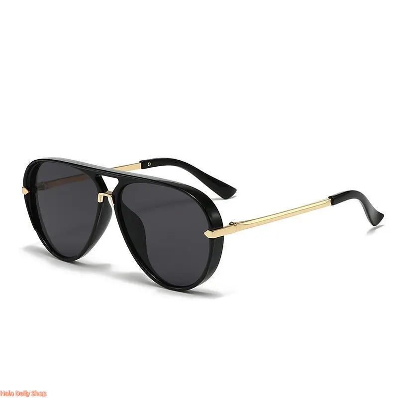 Retro Aviator Sunglasses for Women, with Trendy Casual Metal Frame Shades