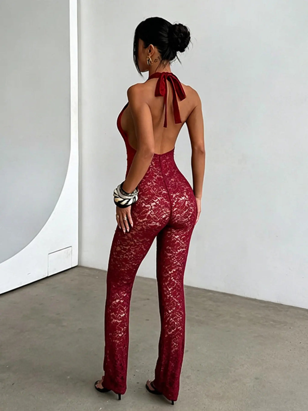 Lace Halter Jumpsuit