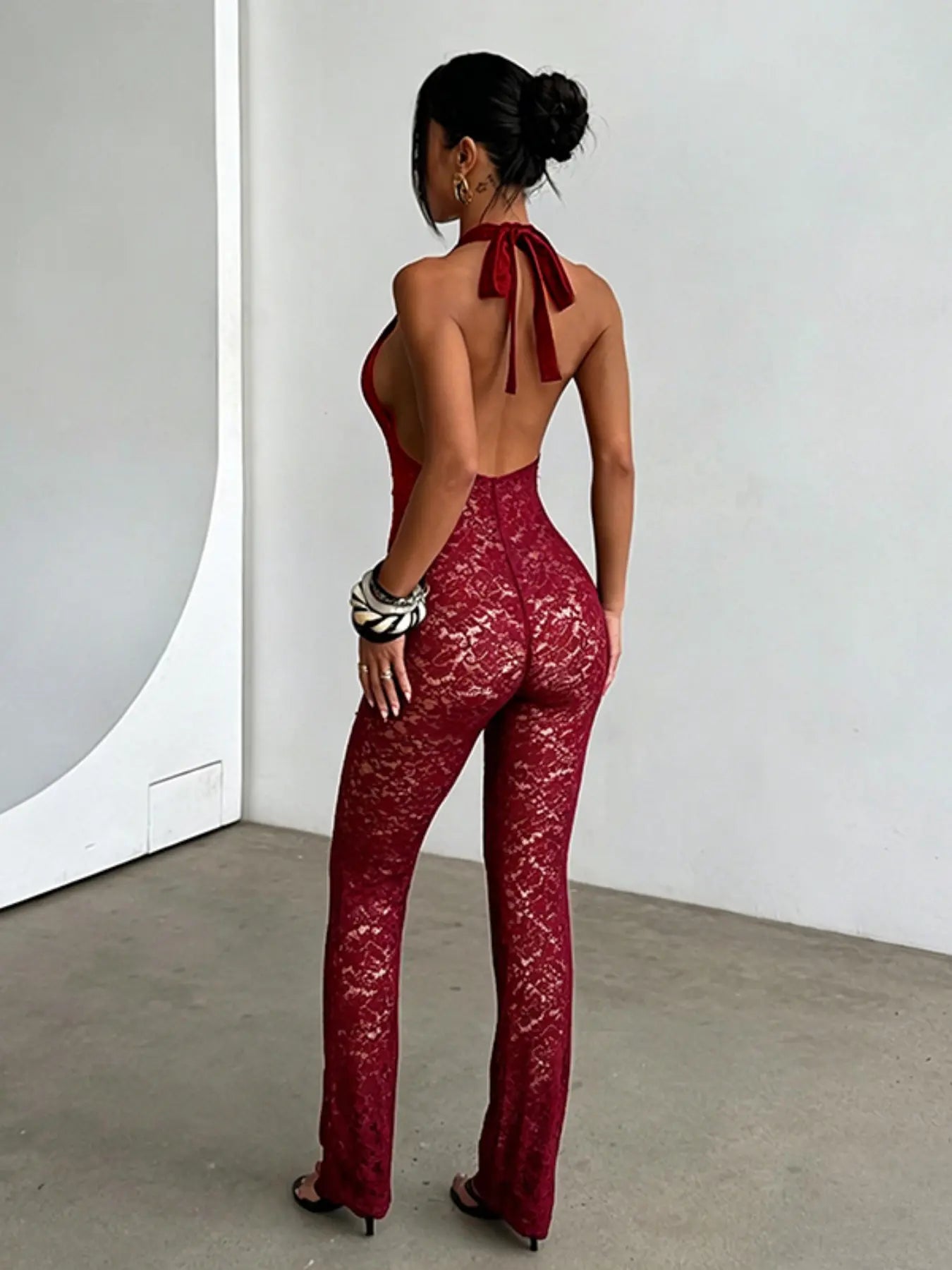 Lace Halter Jumpsuit